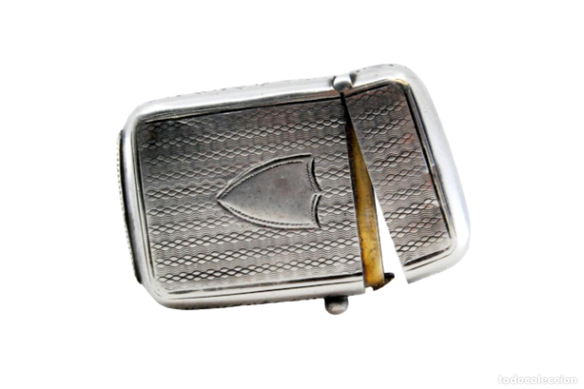 Antig&uuml;edades: Caja de cerillas de plata - Foto 1