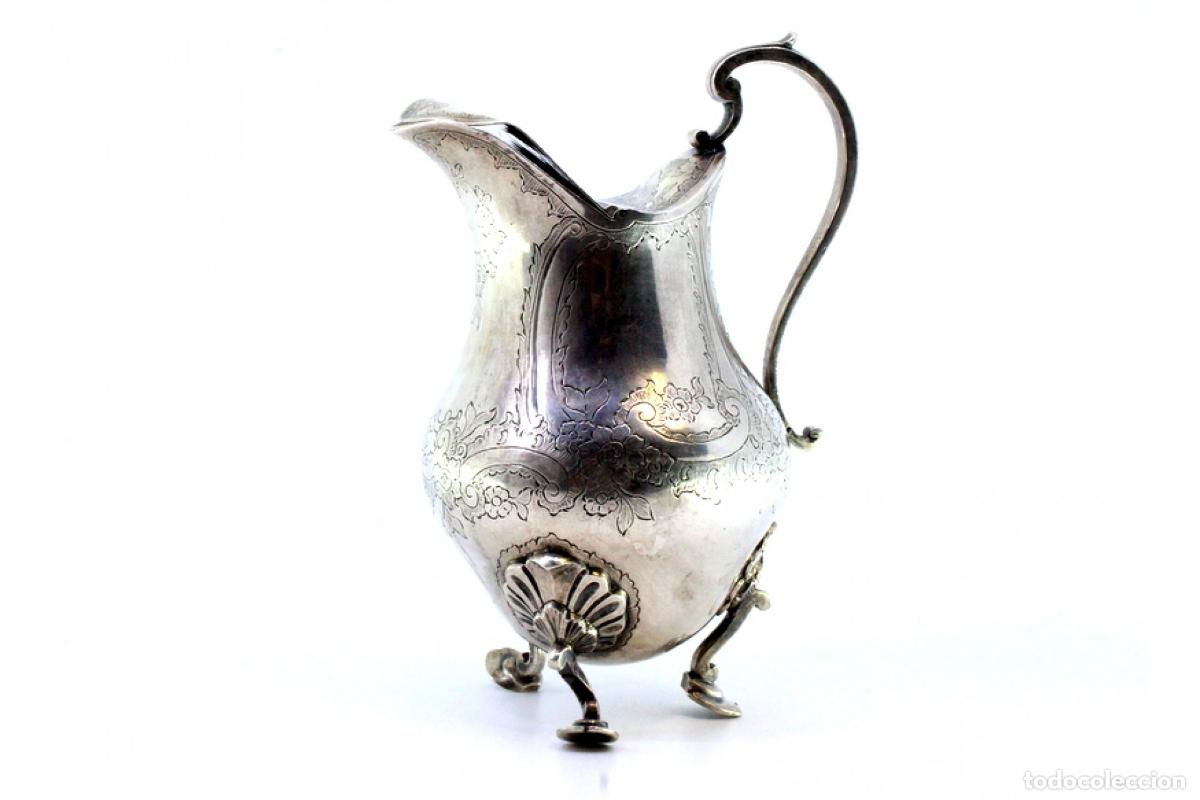 Antig&uuml;edades: jarra de leche de plata - Foto 4