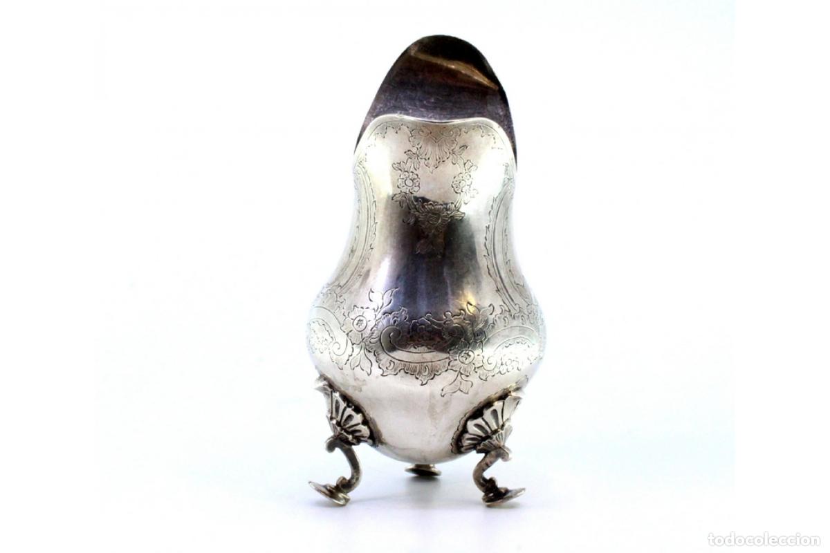 Antig&uuml;edades: jarra de leche de plata - Foto 5
