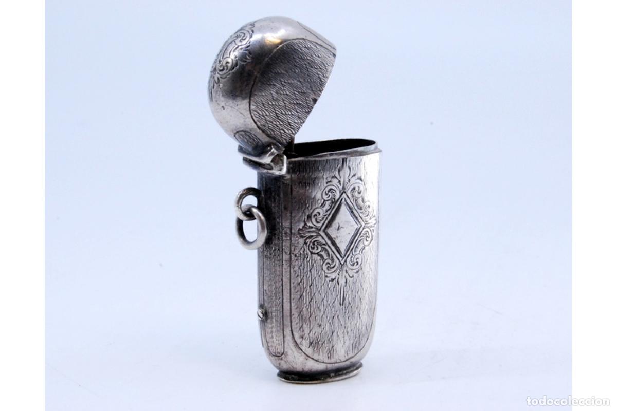 Antig&uuml;edades: Caja de cerillas de plata - Foto 2