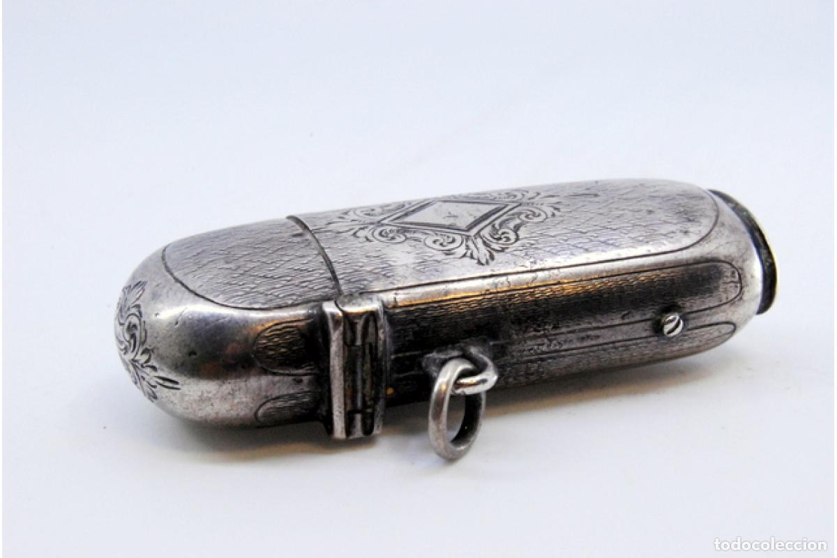 Antig&uuml;edades: Caja de cerillas de plata - Foto 3
