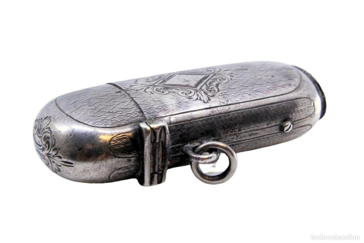 Antig&uuml;edades: Caja de cerillas de plata - Foto 1