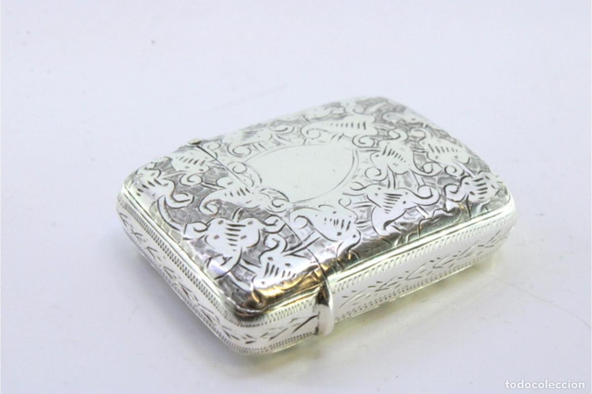 Antig&uuml;edades: Caja de cerillas de plata - Foto 4