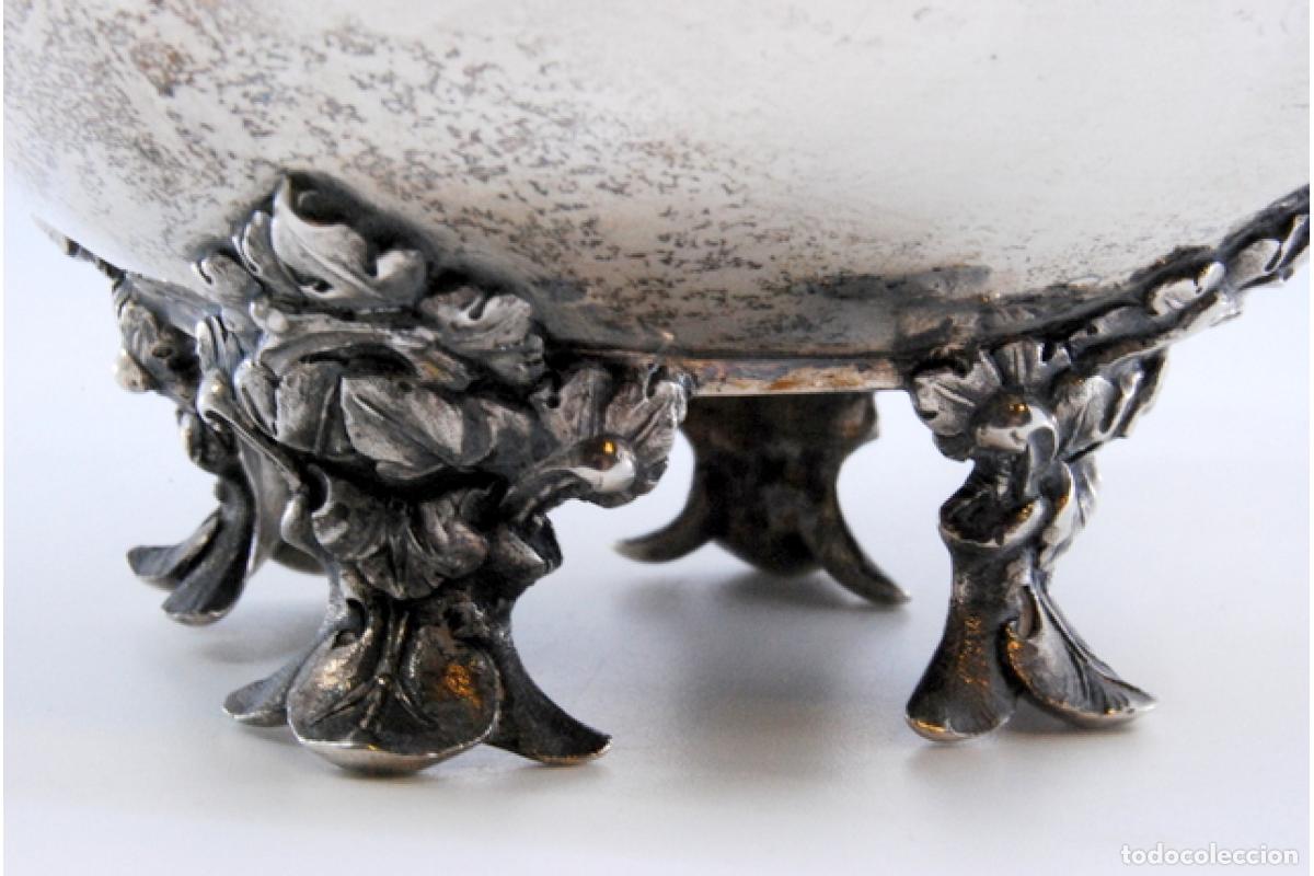 Antig&uuml;edades: jarra de leche de plata - Foto 6