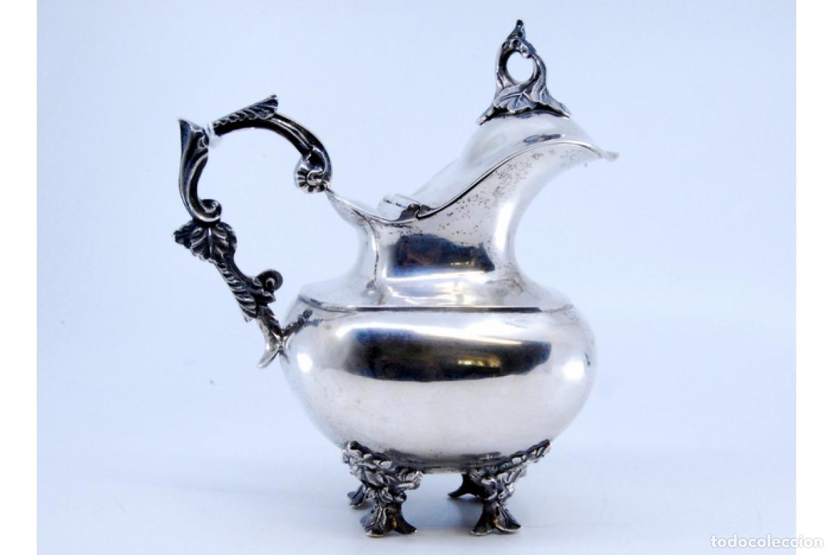 Antig&uuml;edades: jarra de leche de plata - Foto 7