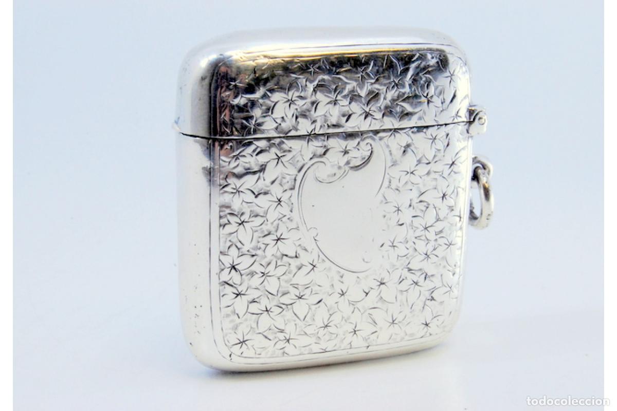 Antig&uuml;edades: Caja de cerillas de plata - Foto 3