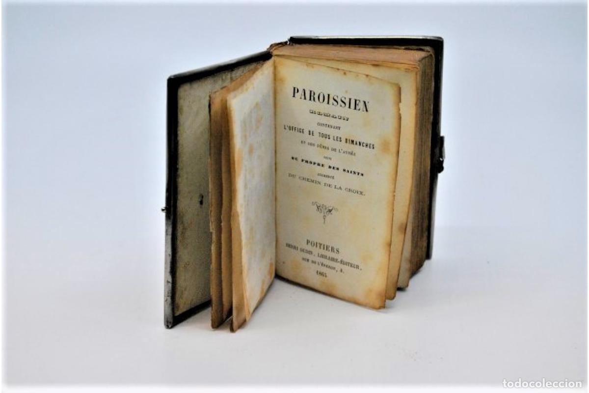 Antig&uuml;edades: Libro Paroissien Roman en plata. - Foto 2