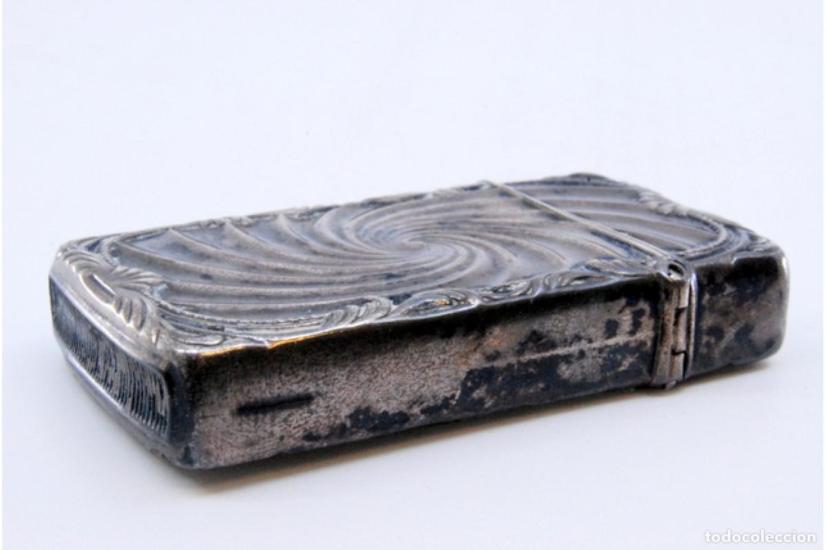 Antig&uuml;edades: Caja de cerillas de plata - Foto 3
