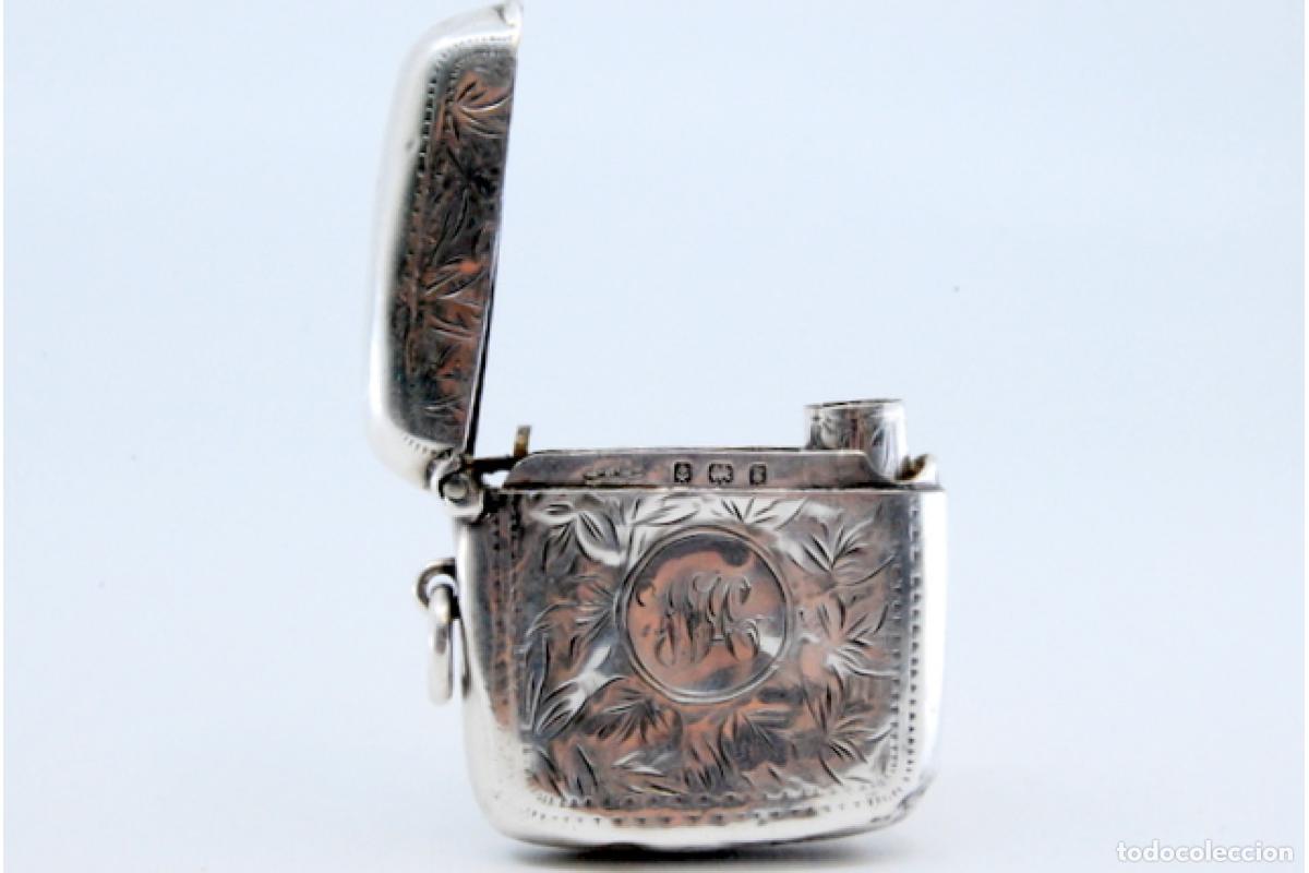 Antig&uuml;edades: Caja de cerillas de plata - Foto 4