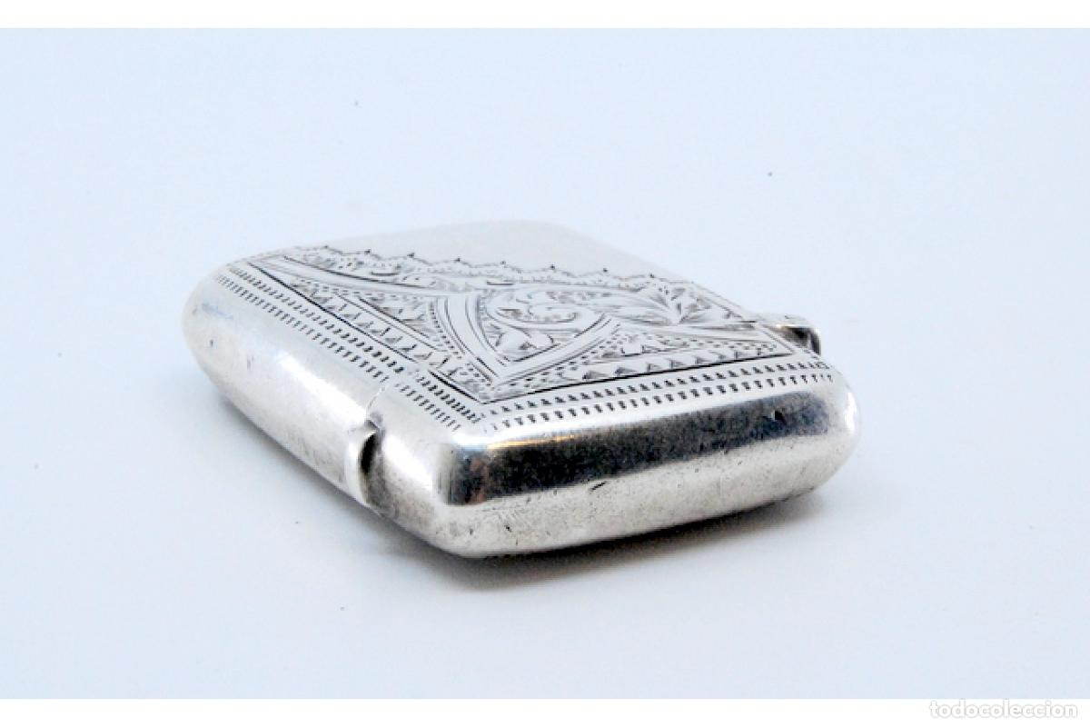 Antig&uuml;edades: Caja de cerillas de plata - Foto 9