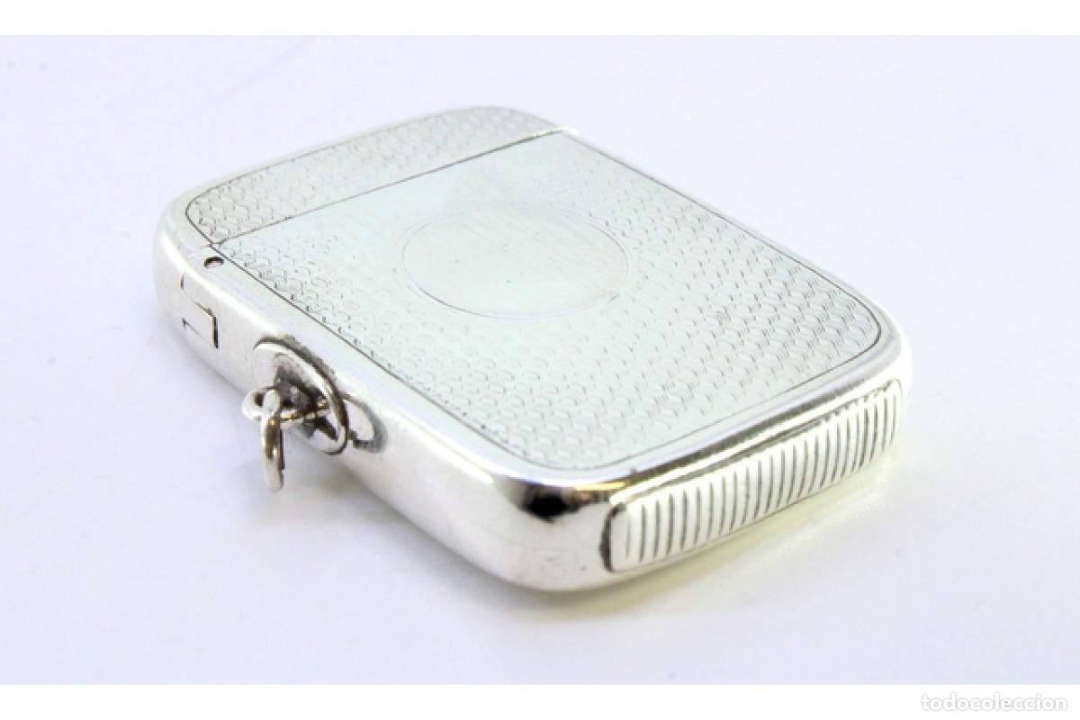 Antig&uuml;edades: Caja de cerillas de plata - Foto 2
