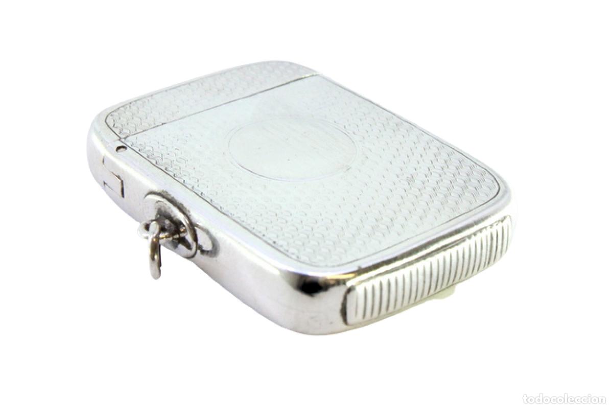 Antig&uuml;edades: Caja de cerillas de plata - Foto 1