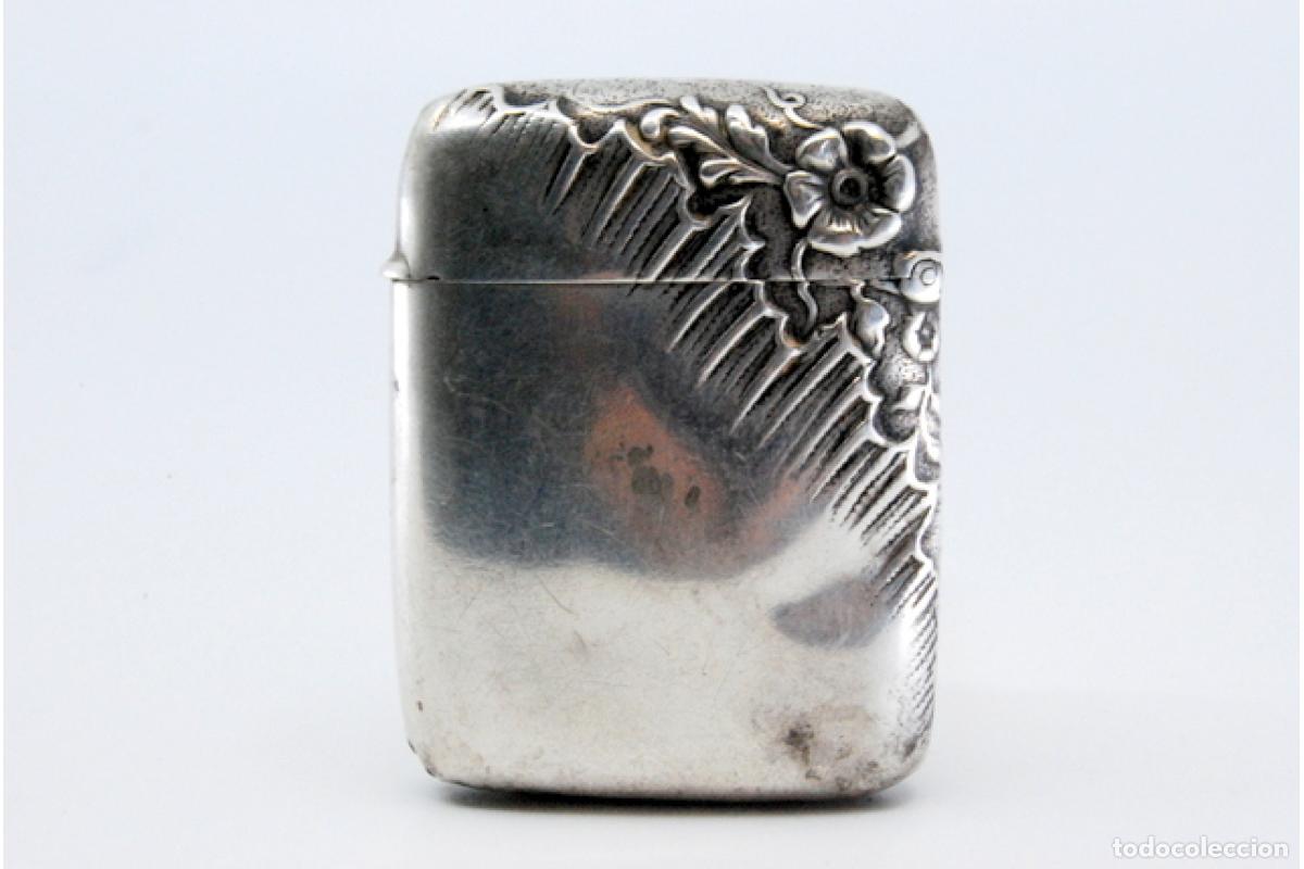 Antig&uuml;edades: Caja de cerillas de plata - Foto 4