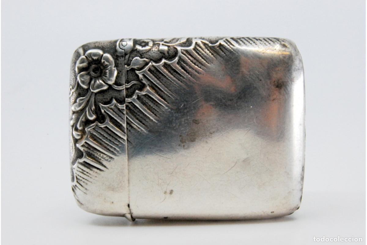 Antig&uuml;edades: Caja de cerillas de plata - Foto 7