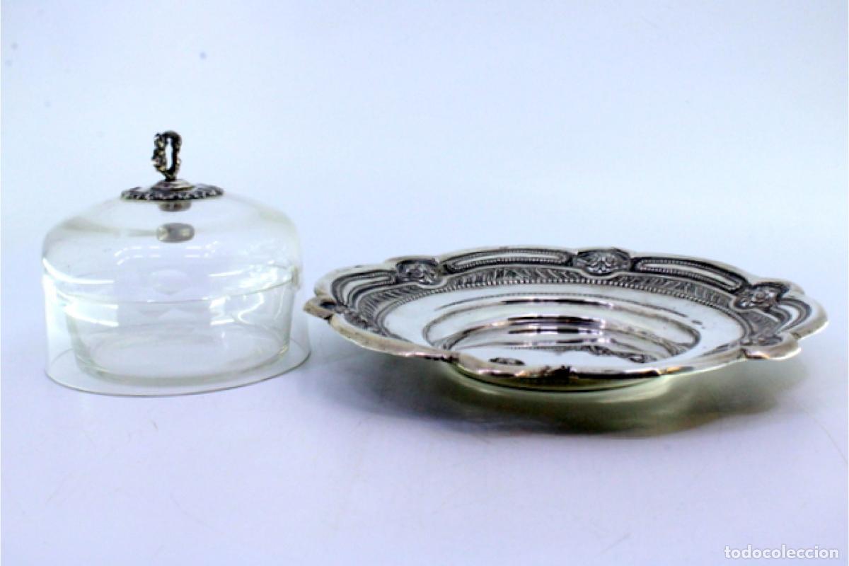 Antig&uuml;edades: Mantequera/Quesera, de plata - Foto 3