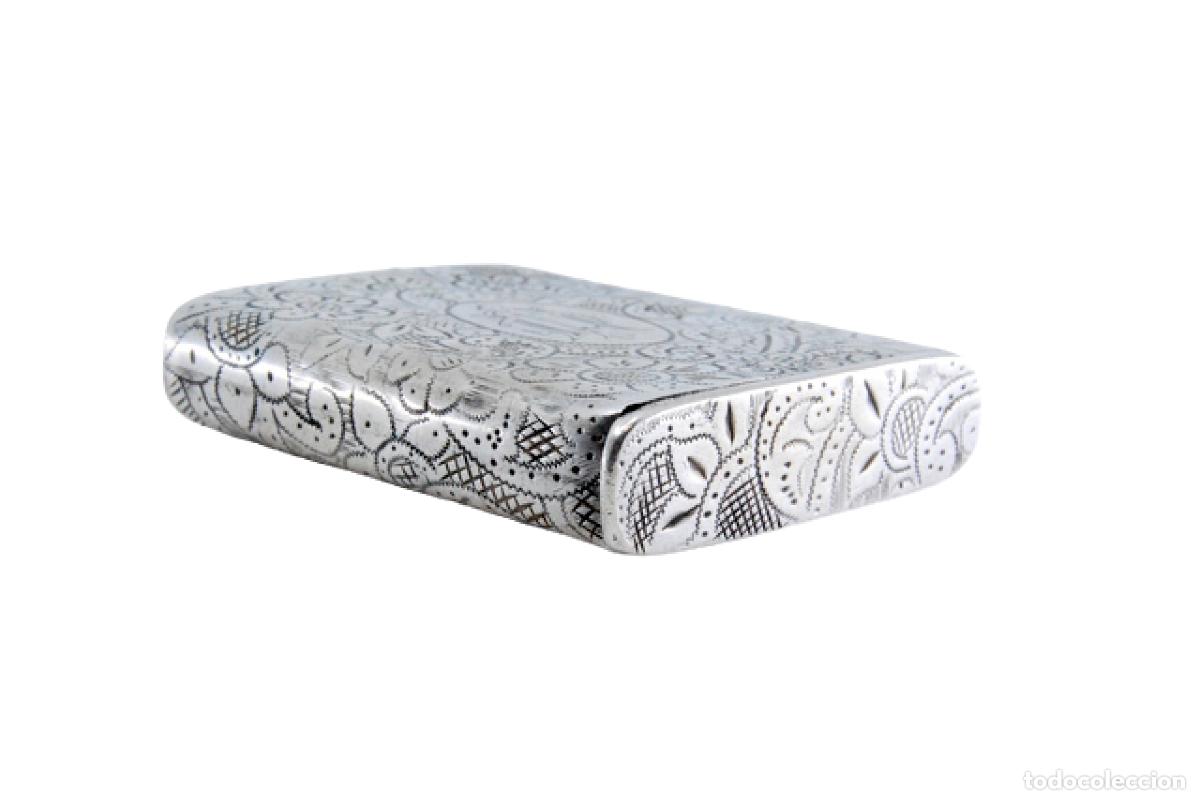 Antig&uuml;edades: Caja de cerillas de plata - Foto 1