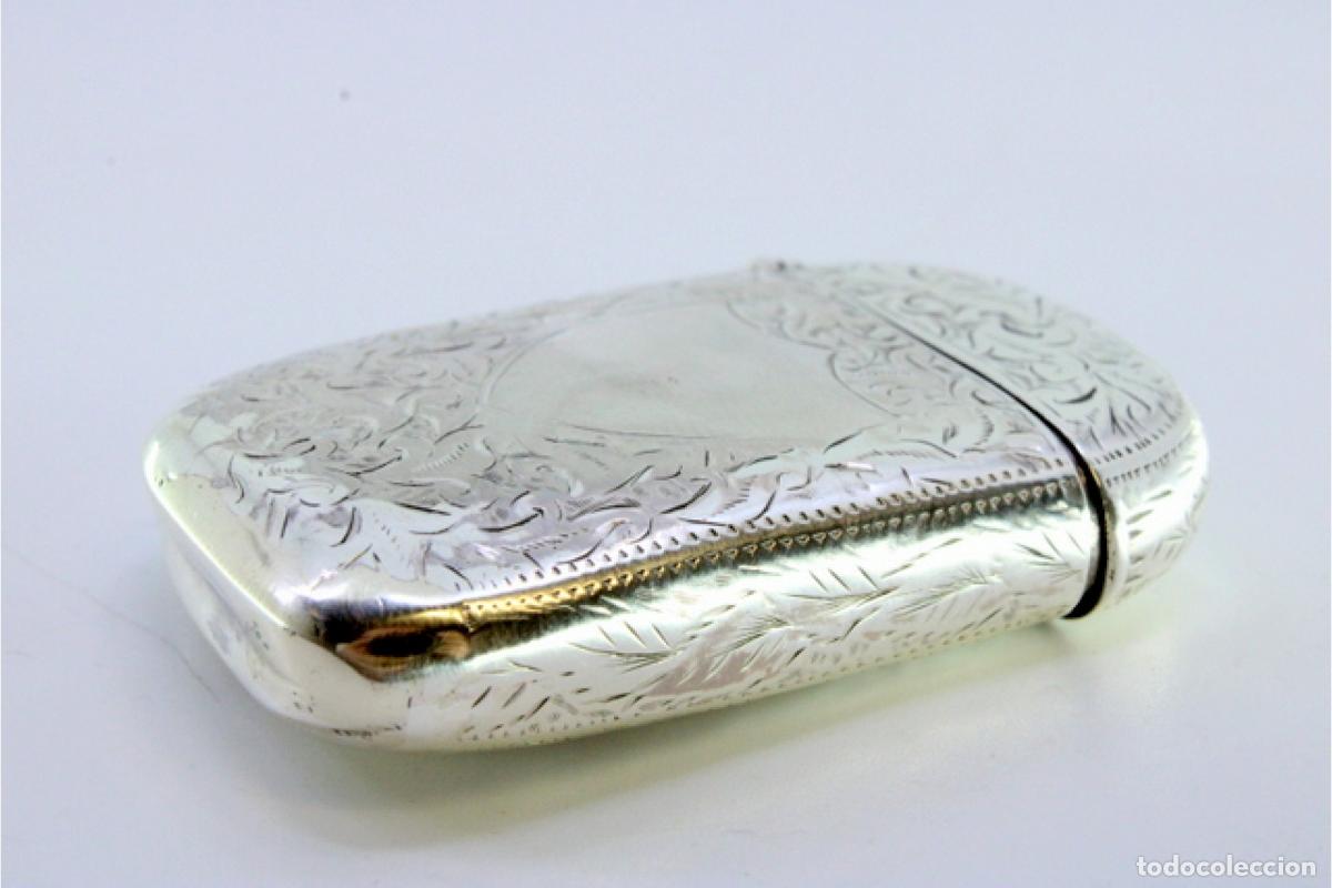Antig&uuml;edades: Caja de cerillas de plata - Foto 2