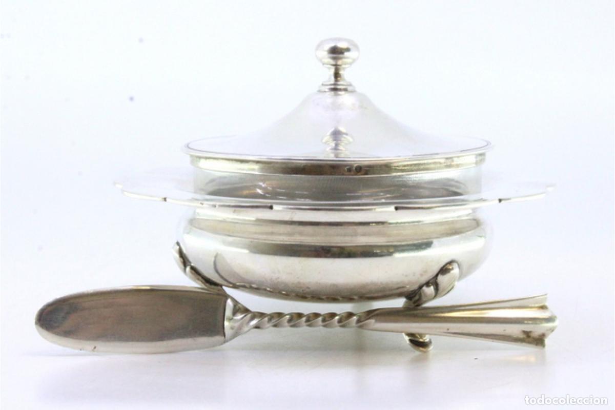 Antig&uuml;edades: mantequera de plata - Foto 2