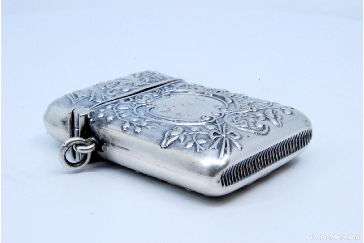 Antig&uuml;edades: Caja de cerillas de plata - Foto 8