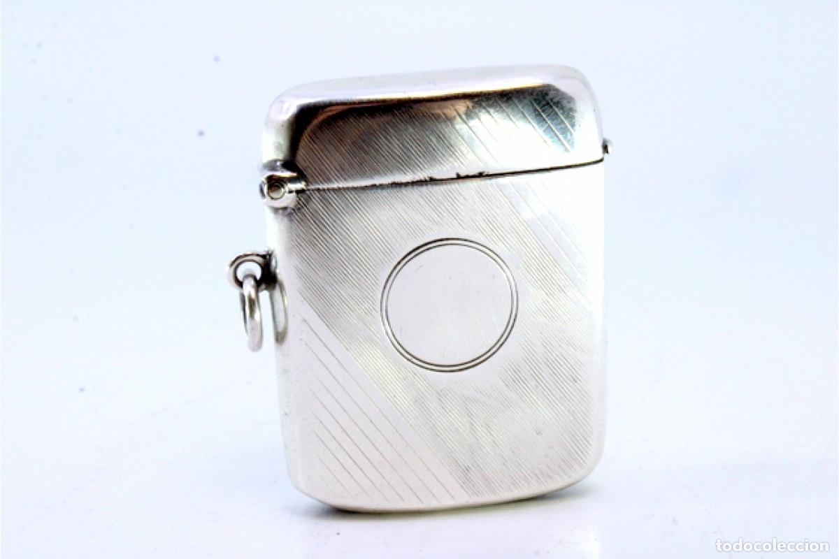 Antig&uuml;edades: Caja de cerillas de plata - Foto 2