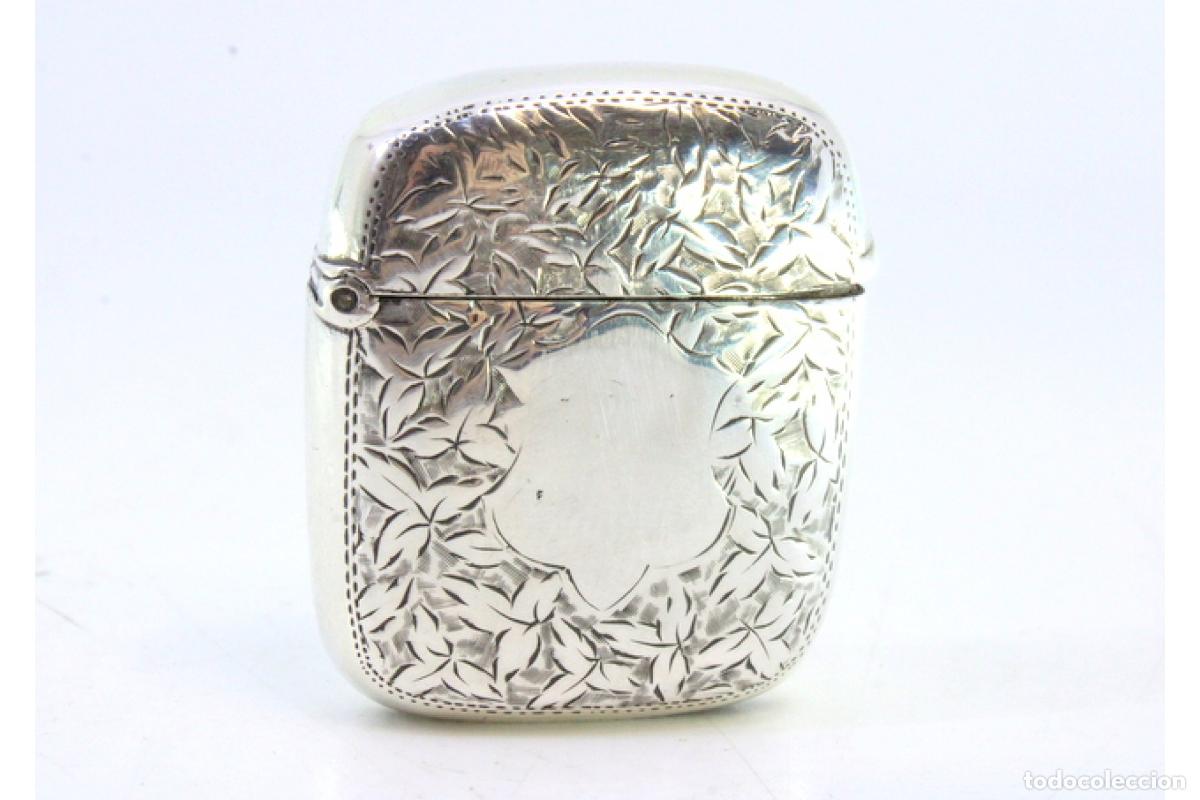Antig&uuml;edades: Caja de cerillas de plata - Foto 2