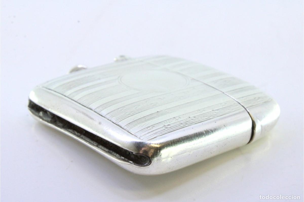 Antig&uuml;edades: Caja de cerillas de plata - Foto 4