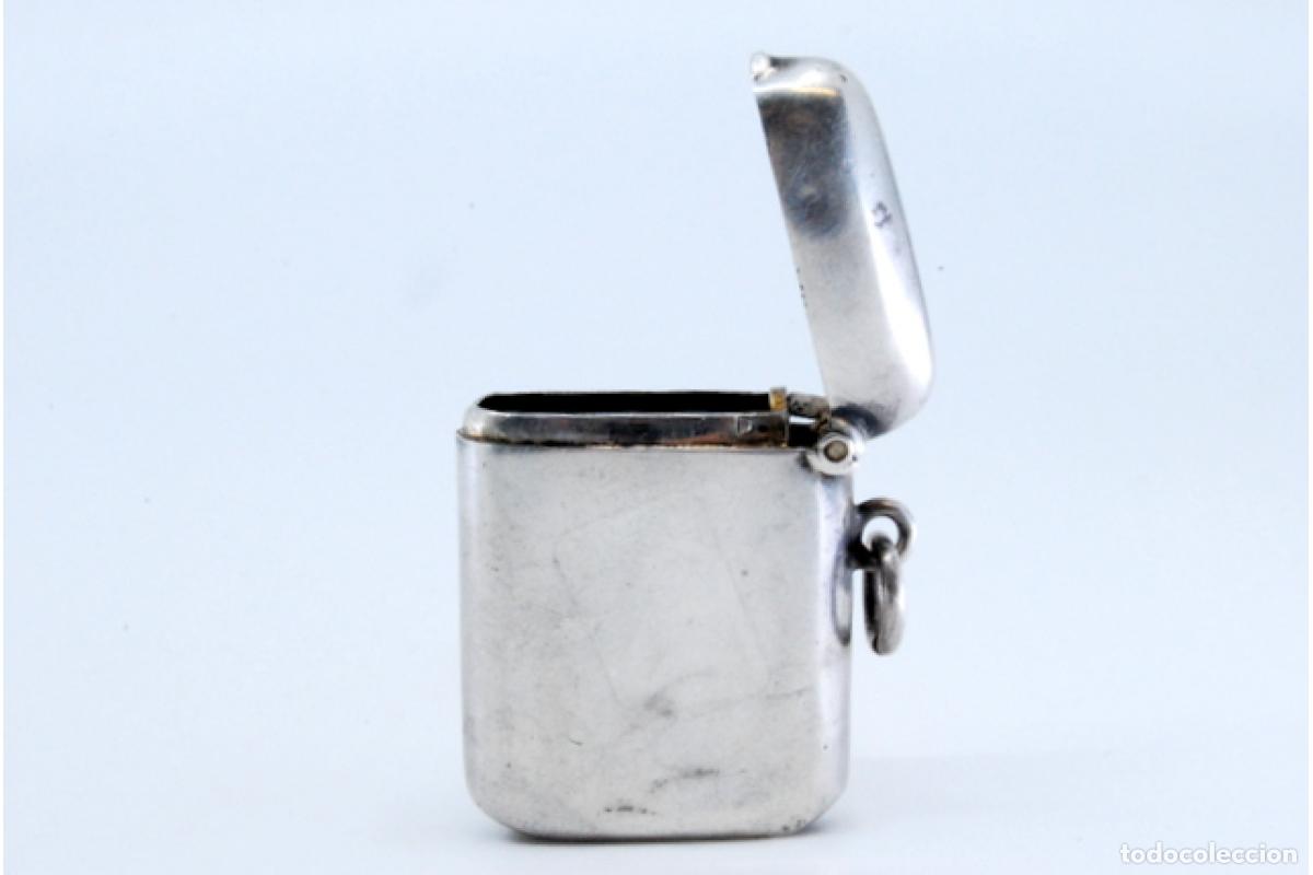 Antig&uuml;edades: Caja de cerillas de plata - Foto 4