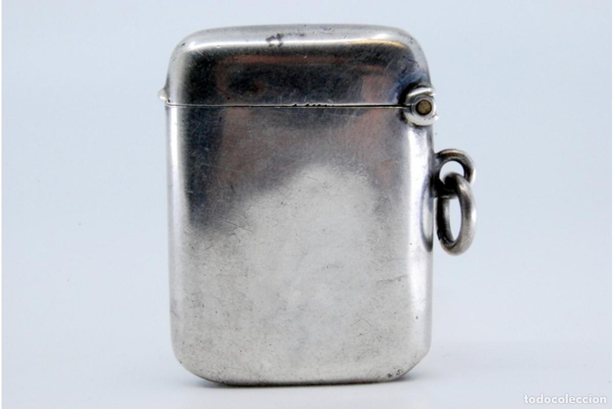 Antig&uuml;edades: Caja de cerillas de plata - Foto 9