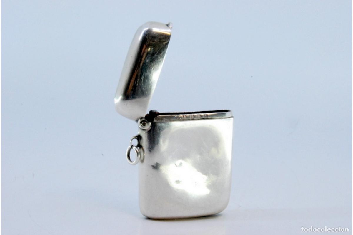 Antig&uuml;edades: Caja de cerillas de plata - Foto 3