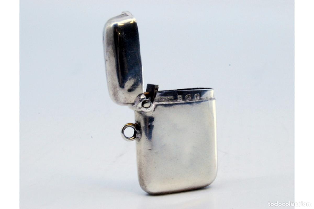 Antig&uuml;edades: Caja de cerillas de plata - Foto 6