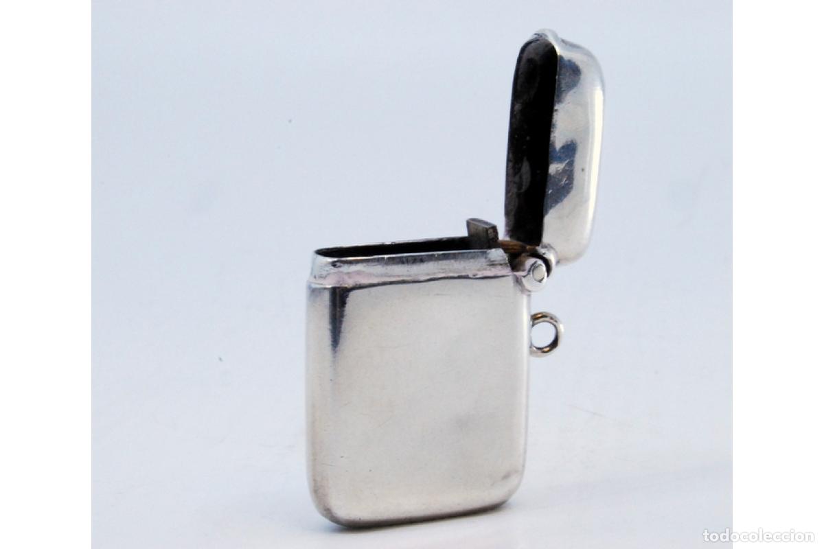 Antig&uuml;edades: Caja de cerillas de plata - Foto 8