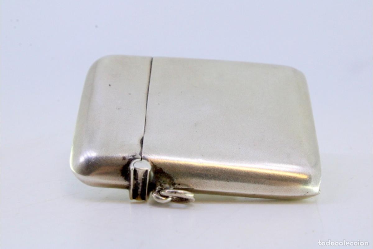 Antig&uuml;edades: Caja de cerillas de plata - Foto 2