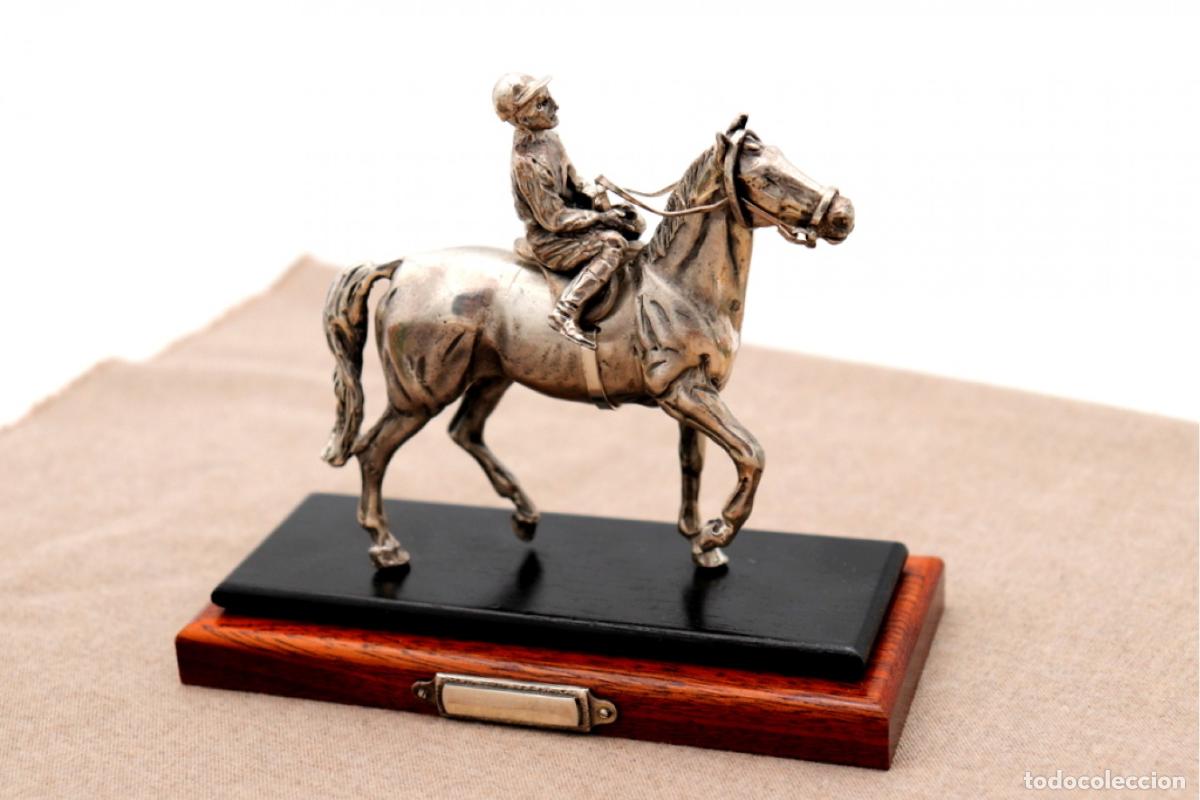 Antig&uuml;edades: Caballo y jinete, en plata. - Foto 4