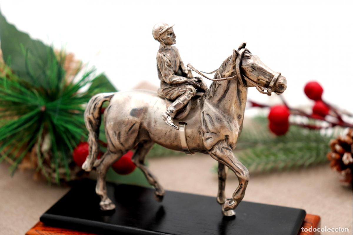 Antig&uuml;edades: Caballo y jinete, en plata. - Foto 5