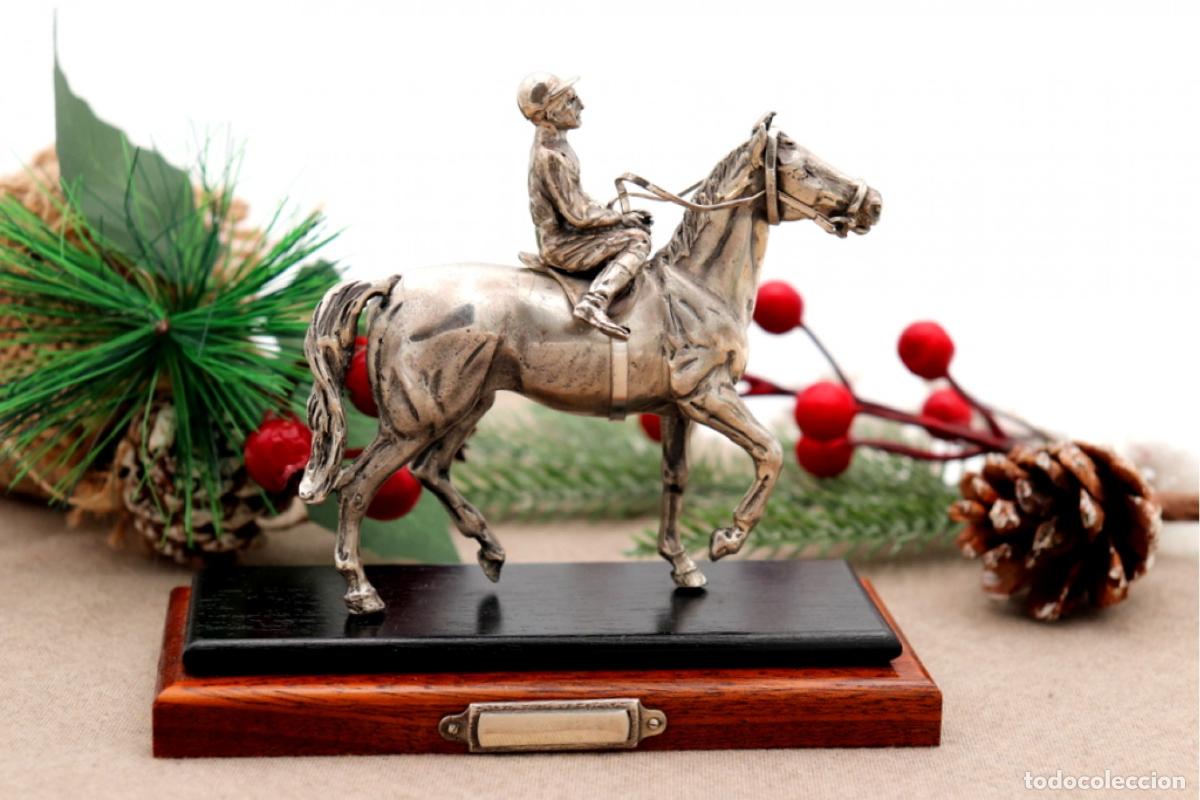 Antig&uuml;edades: Caballo y jinete, en plata. - Foto 6