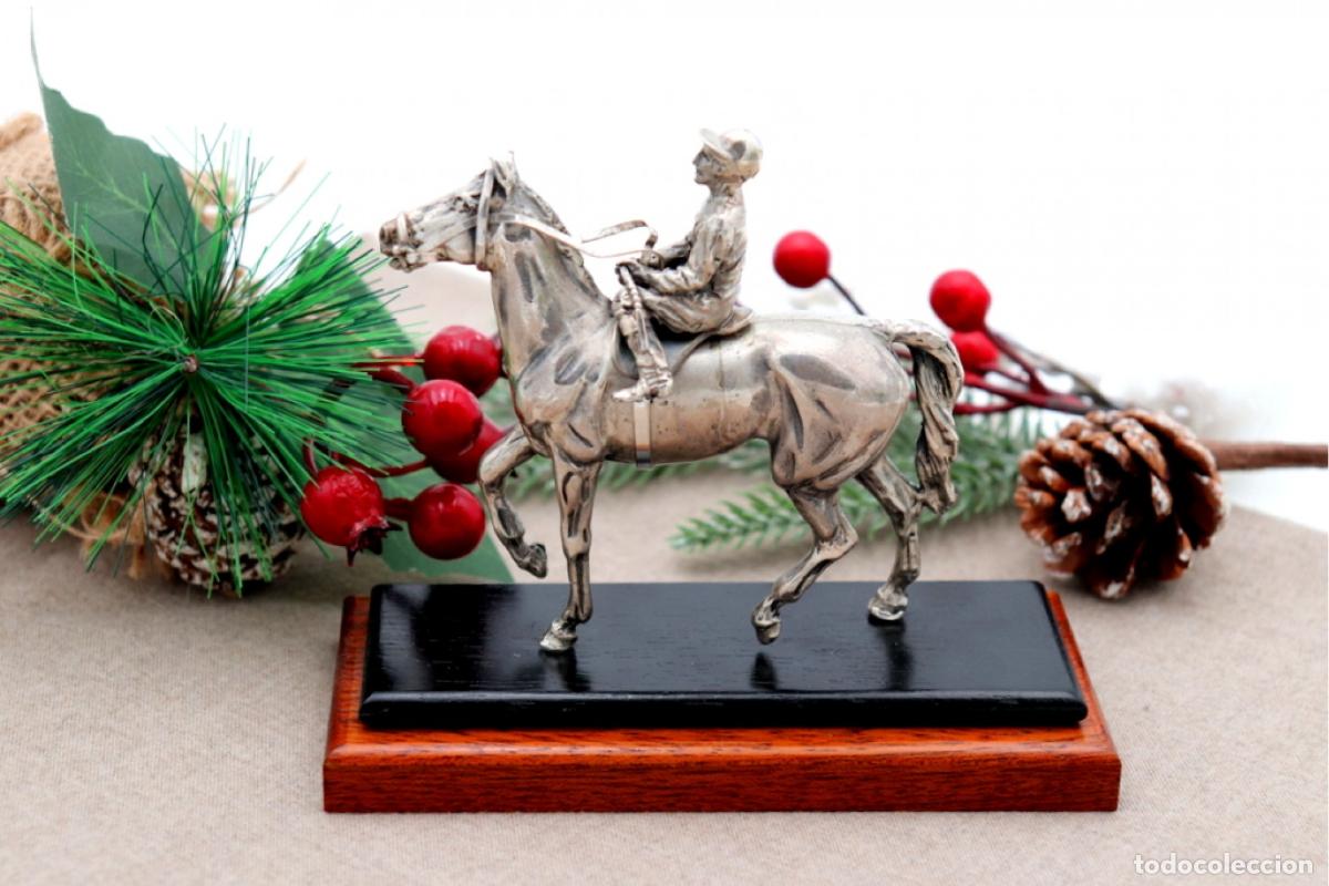 Antig&uuml;edades: Caballo y jinete, en plata. - Foto 7