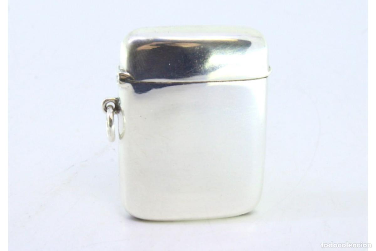 Antig&uuml;edades: Caja de cerillas de plata - Foto 2