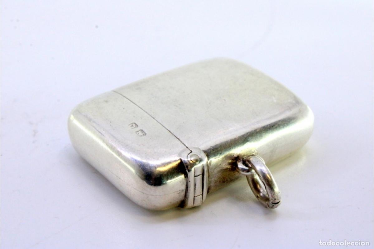 Antig&uuml;edades: Caja de cerillas de plata - Foto 2