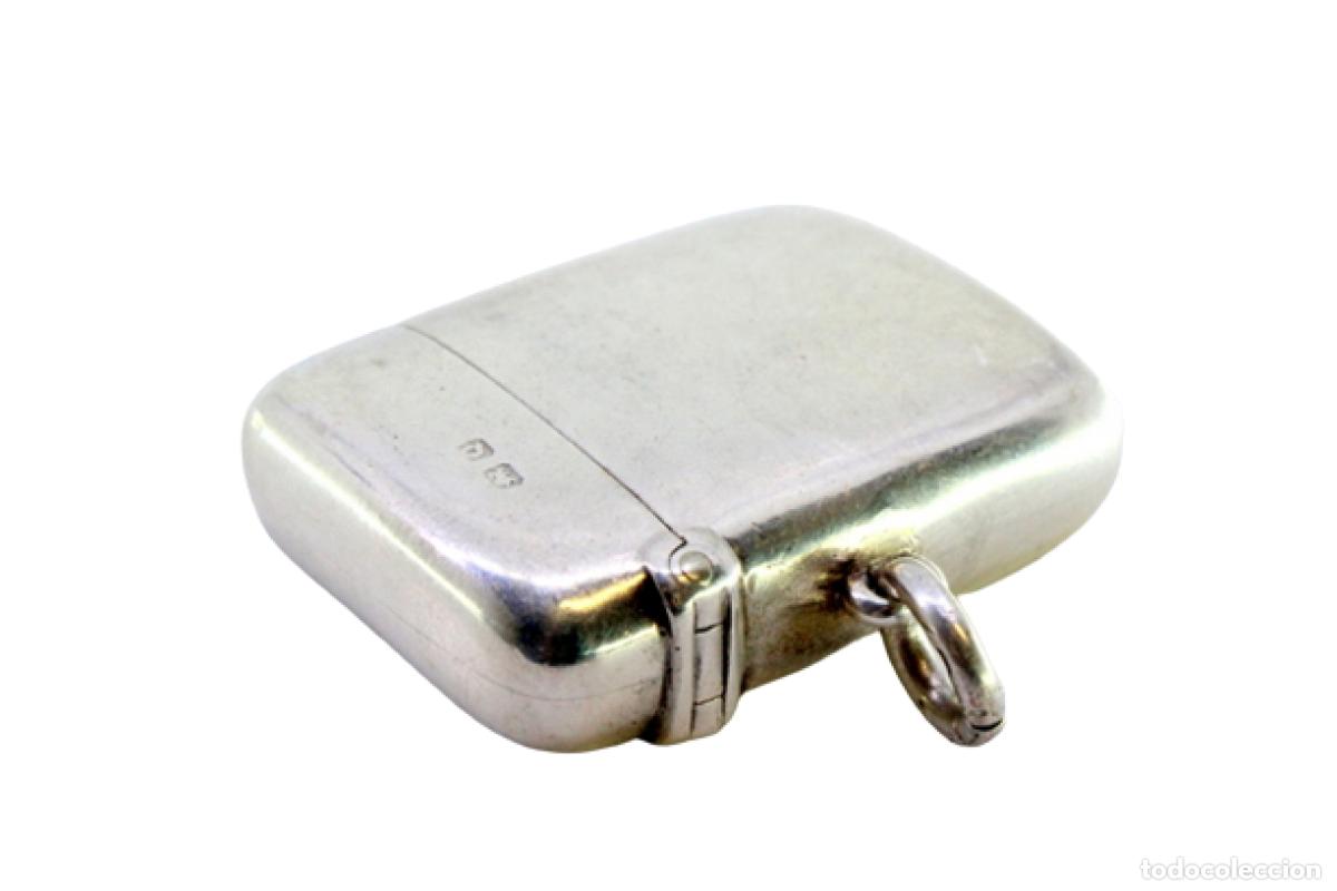 Antig&uuml;edades: Caja de cerillas de plata - Foto 1