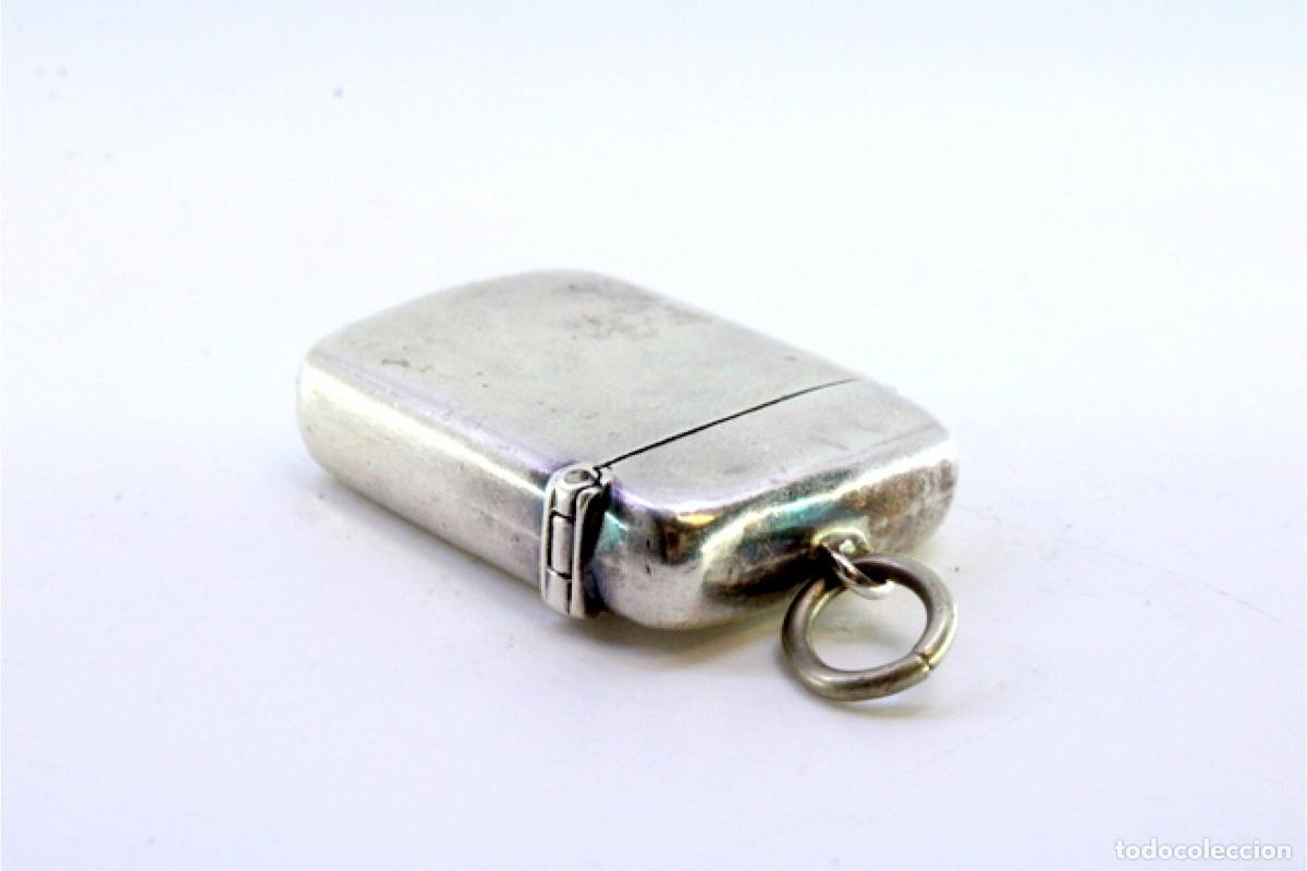Antig&uuml;edades: Caja de cerillas de plata - Foto 2