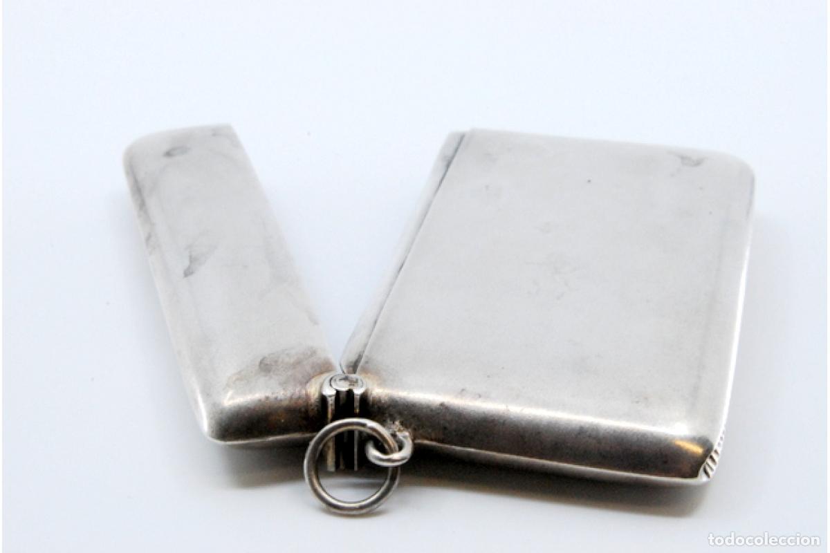 Antig&uuml;edades: Caja de cerillas de plata - Foto 2