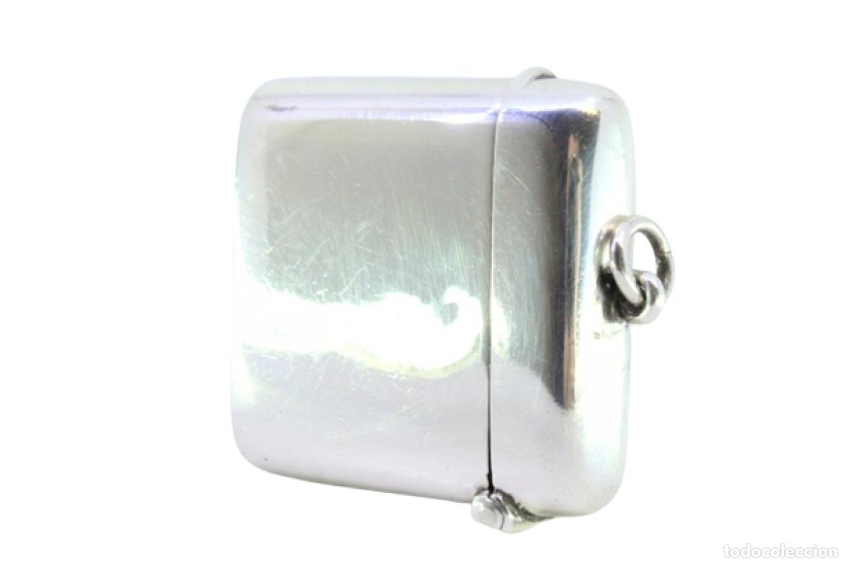 Antig&uuml;edades: Caja de cerillas de plata - Foto 1