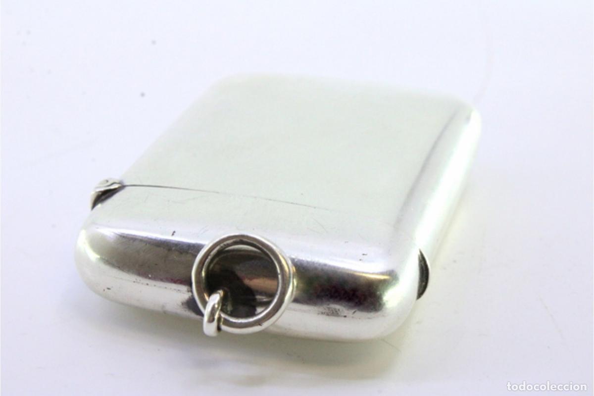Antig&uuml;edades: Caja de cerillas de plata - Foto 2