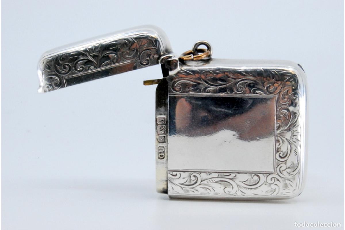 Antig&uuml;edades: Caja de cerillas de plata - Foto 4