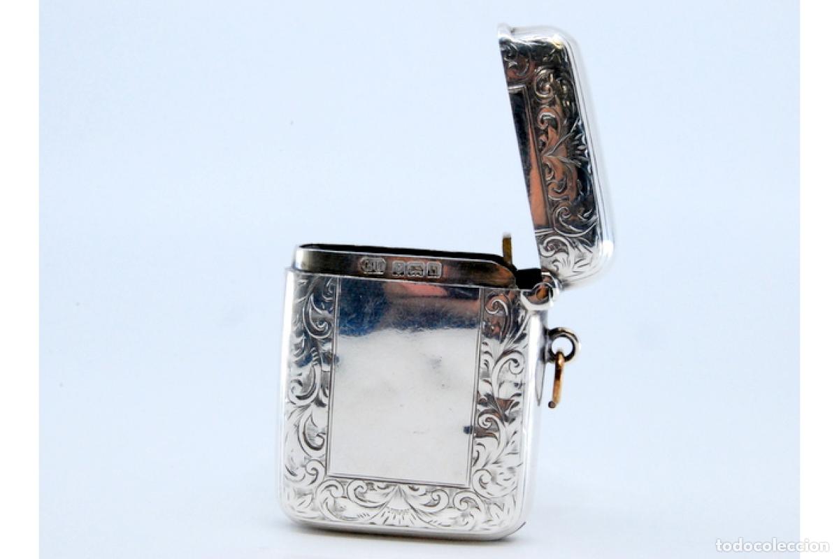 Antig&uuml;edades: Caja de cerillas de plata - Foto 6