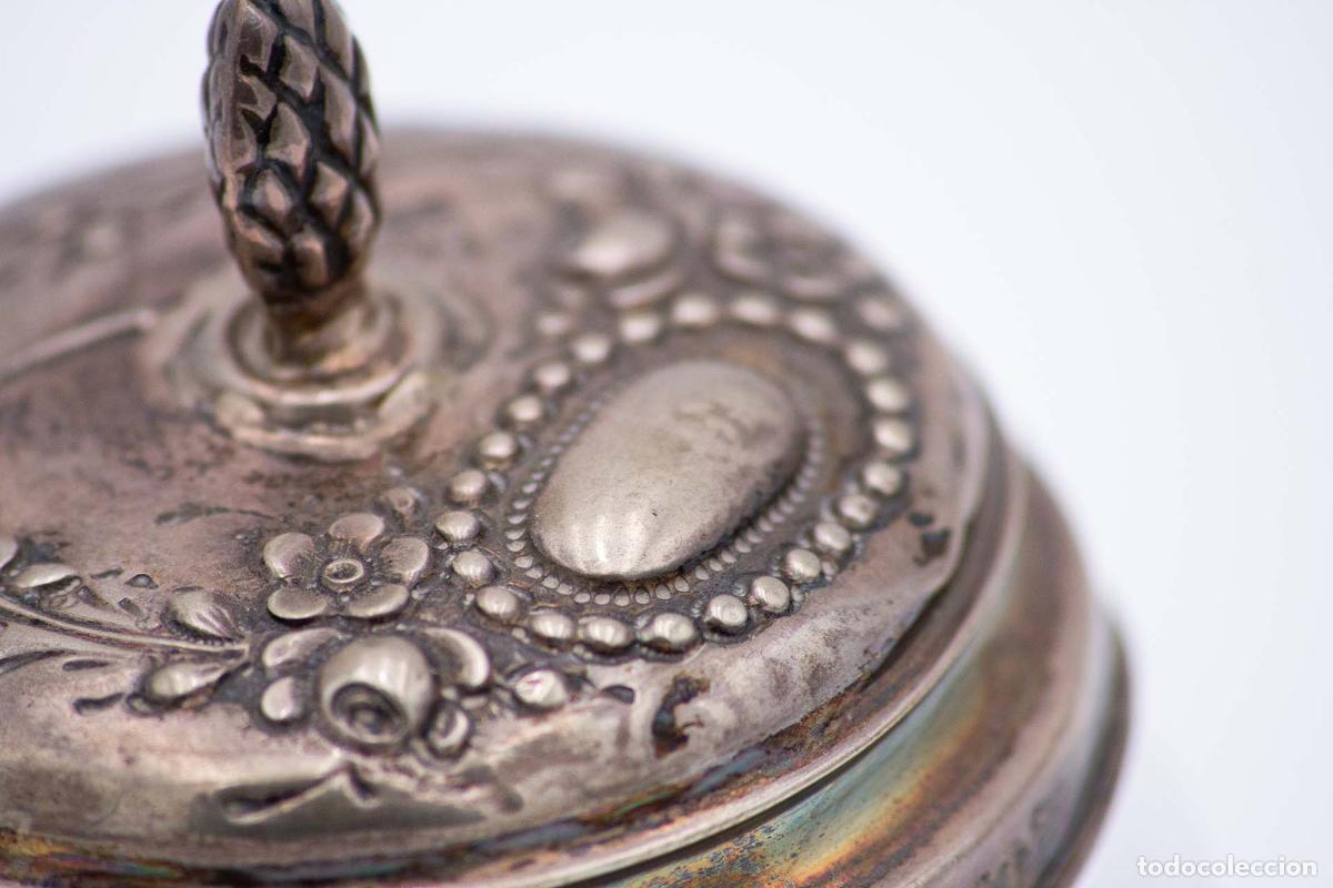 Antig&uuml;edades: Botella de vidrio y plata - Foto 2