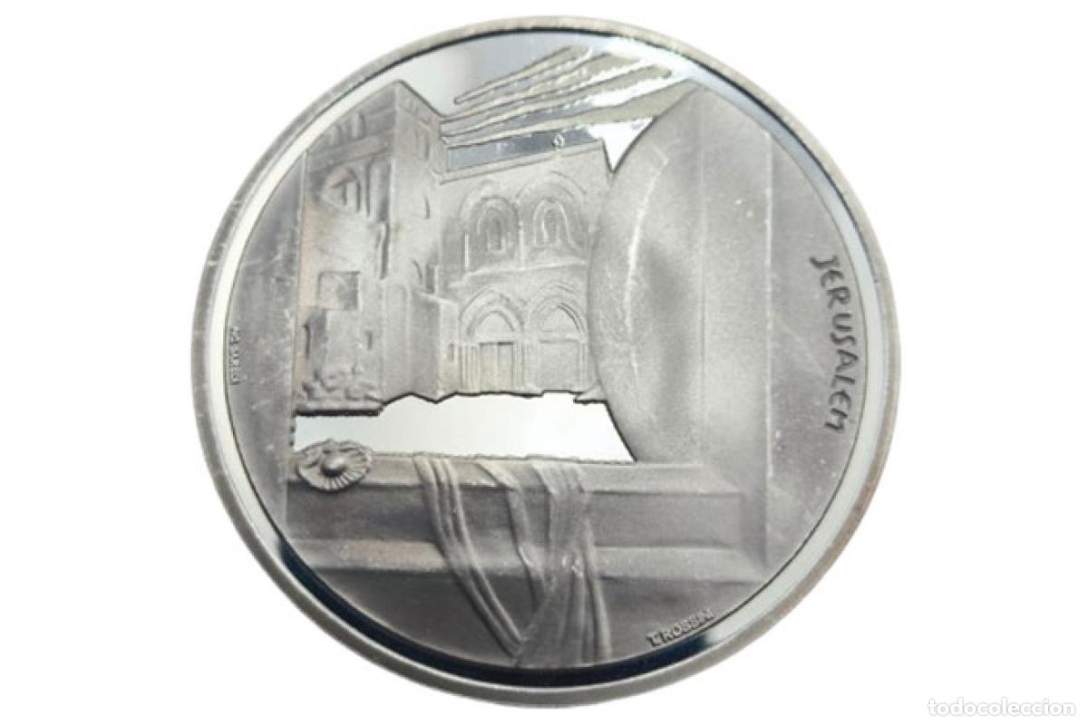 Antig&uuml;edades: Moneda de plata - Jubilaeum Vaticano - 2000 d.C. - Jerusal&eacute;n - Foto 1