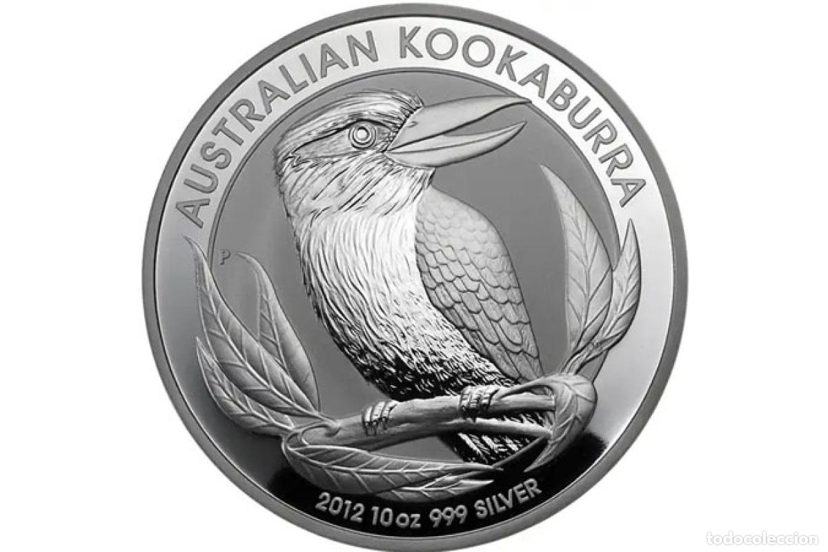 Antiques: Moneda de plata - 2012 - 10 Oz Kookaburra australiana - Isabel II - Plata
