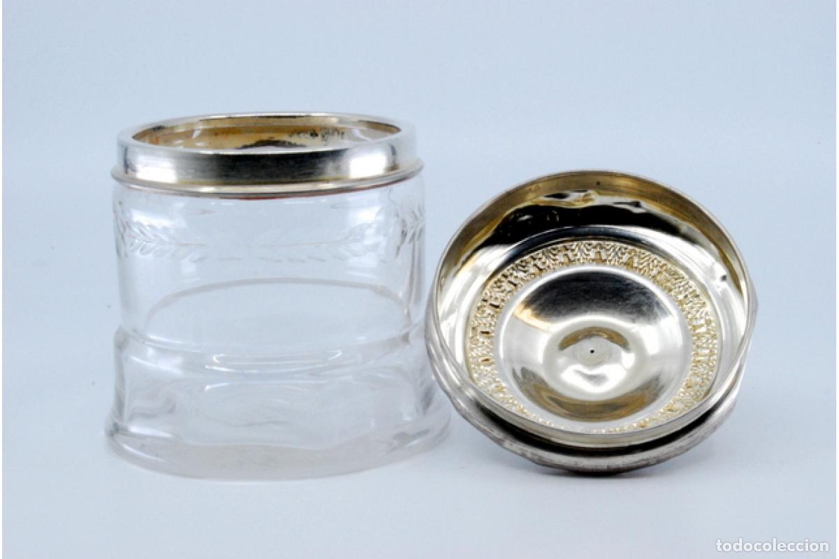 Antig&uuml;edades: Botella de vidrio y plata - Foto 5