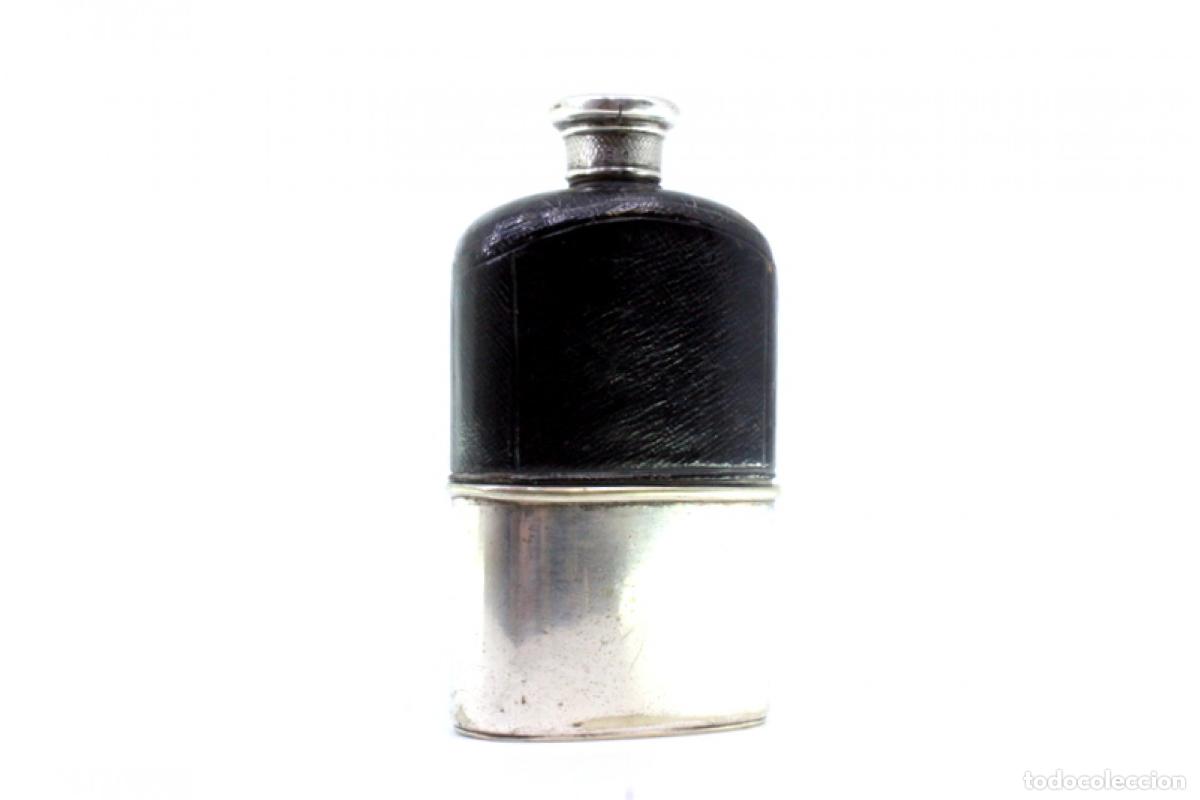 Antig&uuml;edades: Botella de vidrio y plata - Foto 2